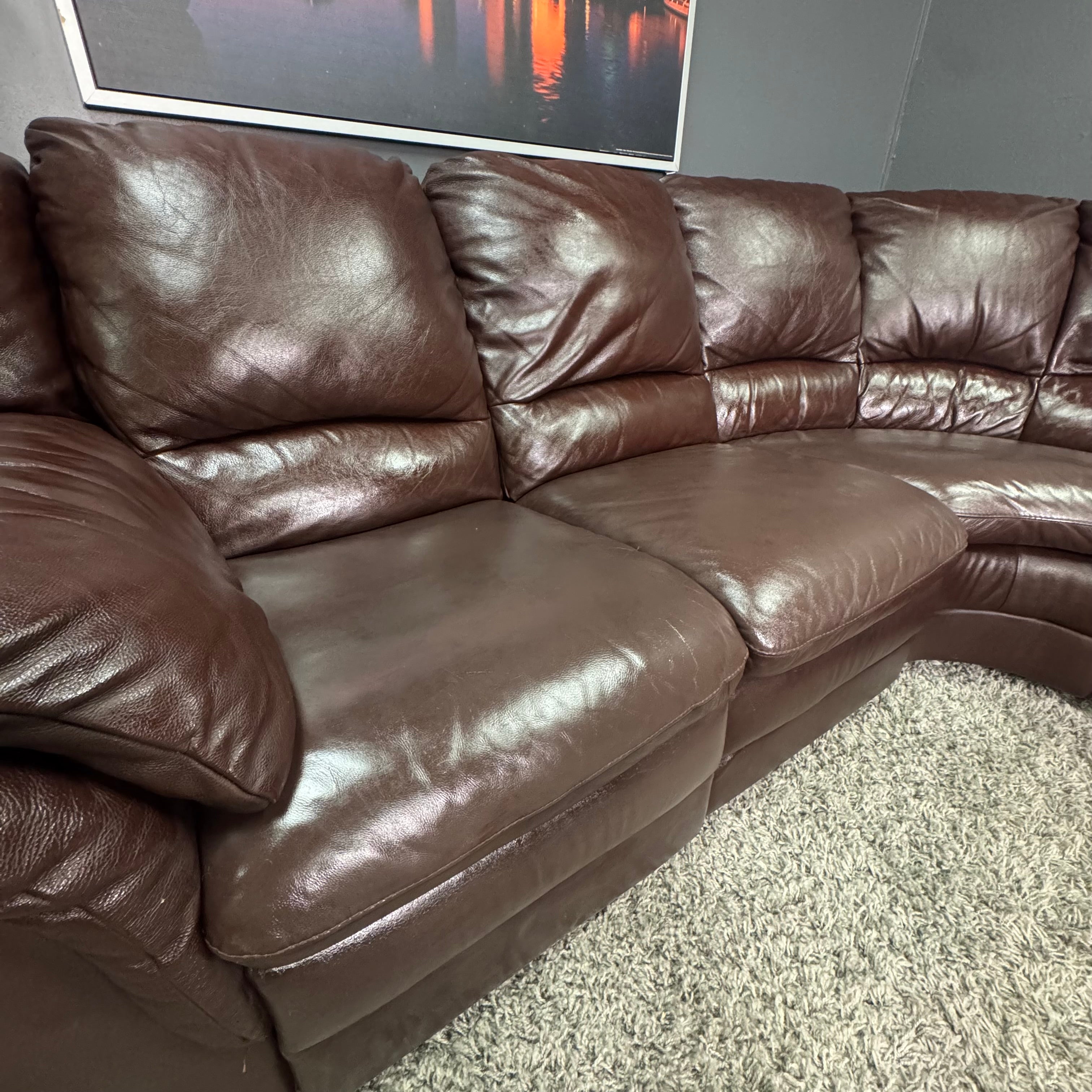 Natuzzi Italia - Italian Leather Reclining Sectional