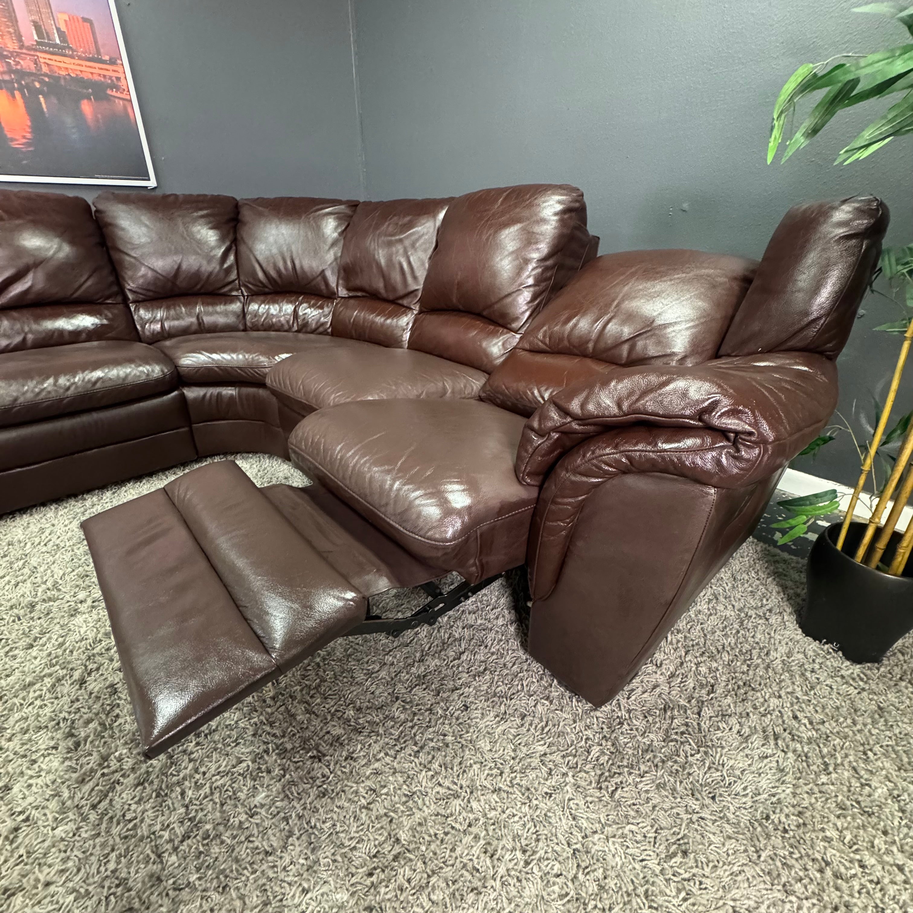 Natuzzi Italia - Italian Leather Reclining Sectional