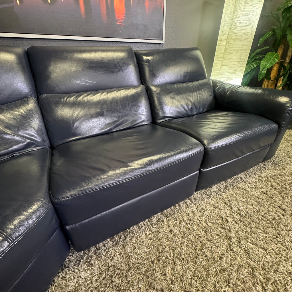 Natuzzi - Italian Leather Power Reclining Sectional