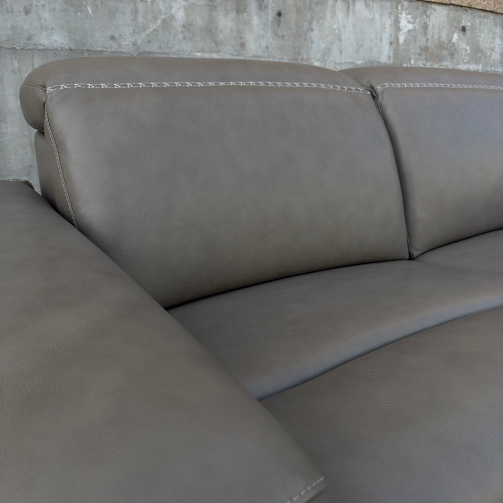 New Ashley - Correze Leather Power Reclining Set