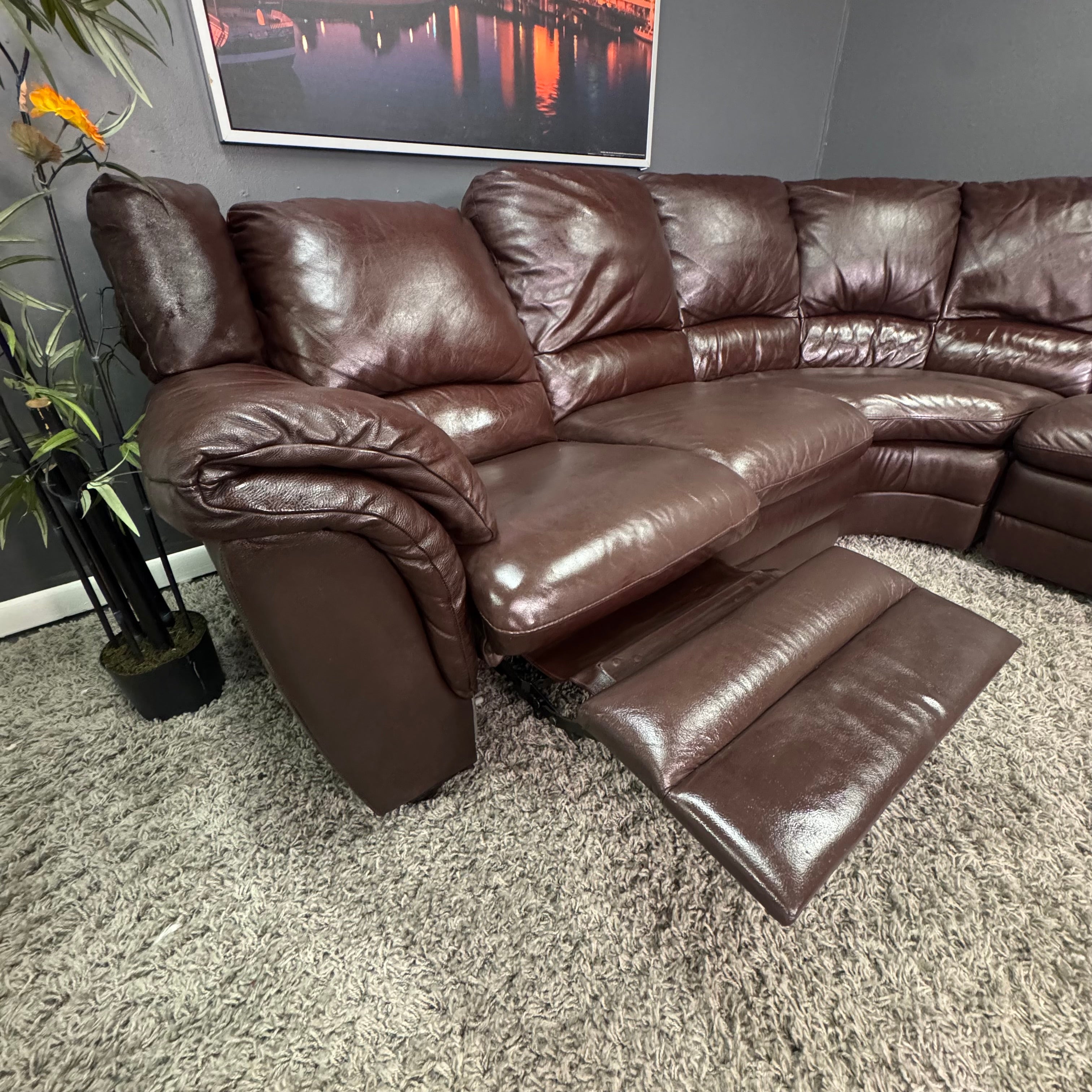 Natuzzi Italia - Italian Leather Reclining Sectional