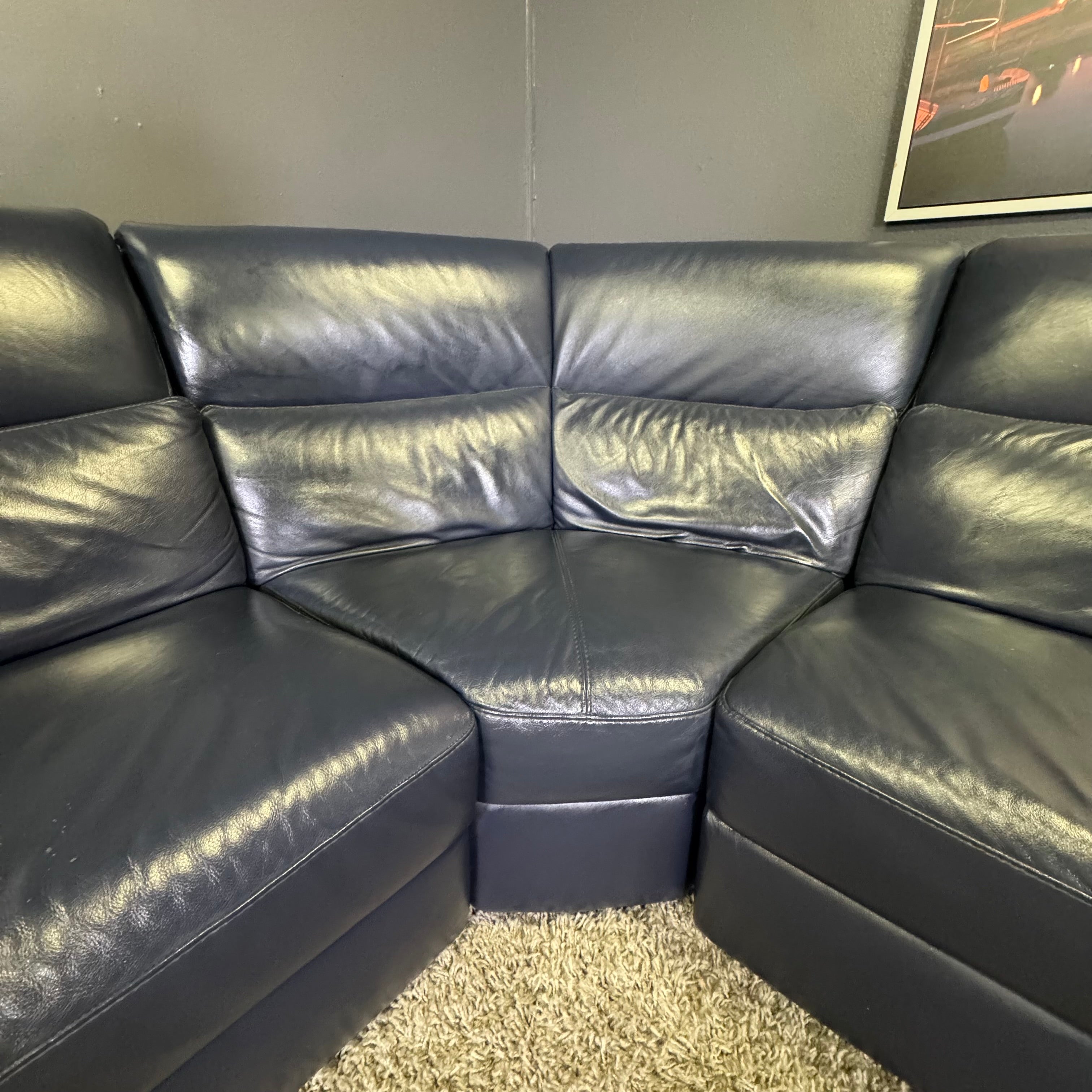 Natuzzi - Italian Leather Power Reclining Sectional
