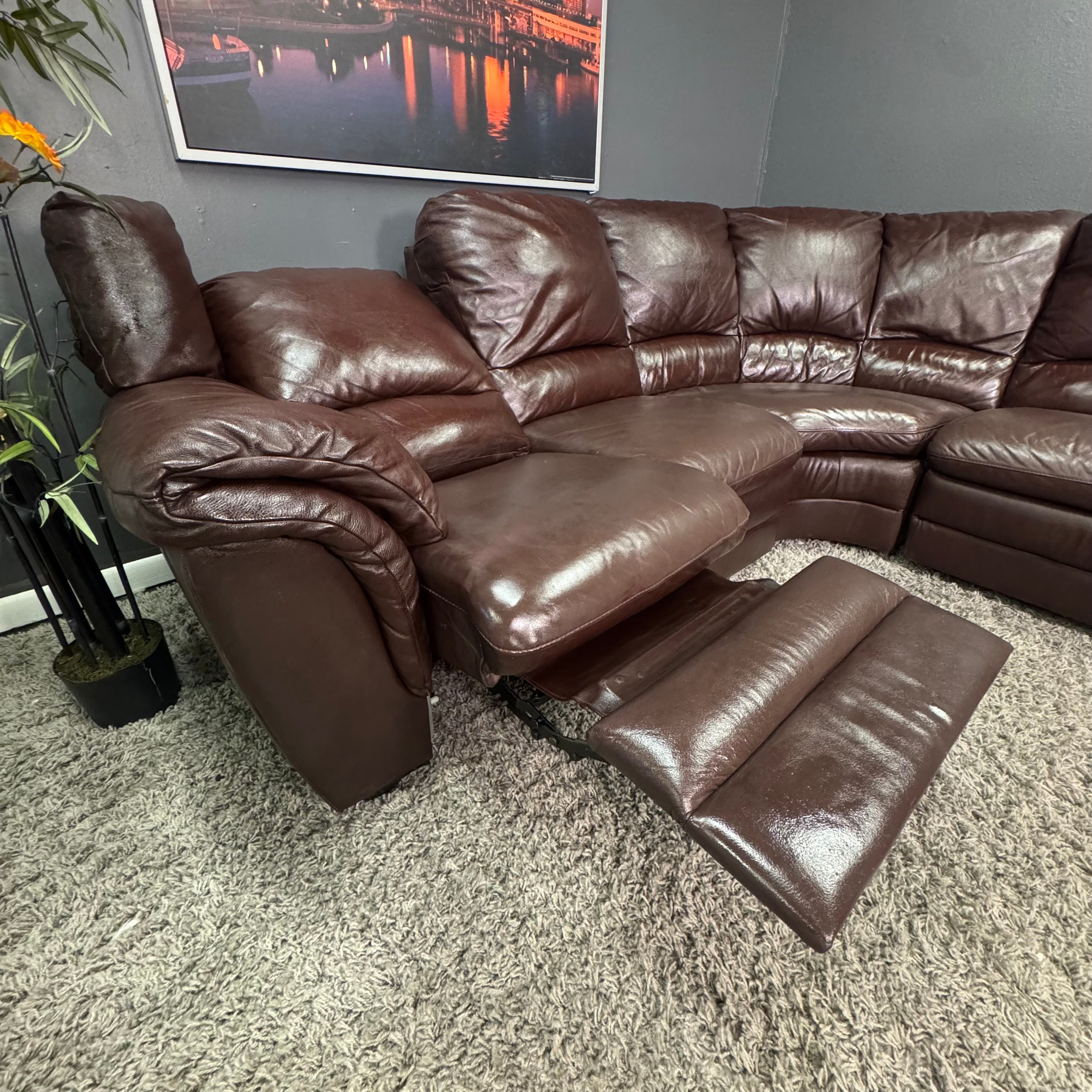 Natuzzi Italia - Italian Leather Reclining Sectional