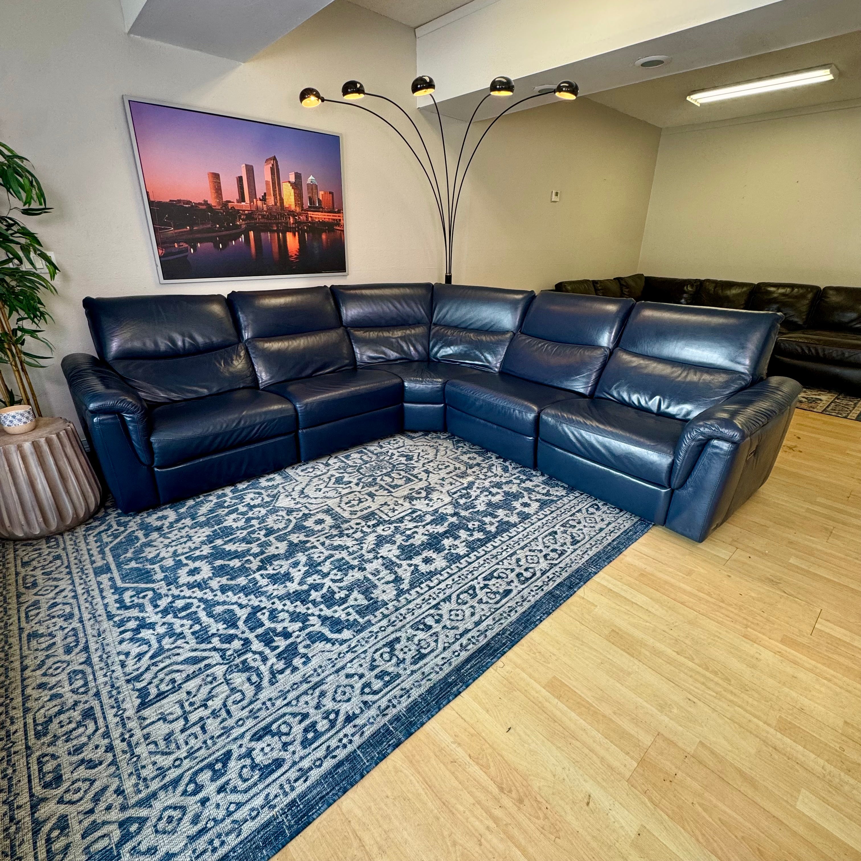 Natuzzi - Italian Leather Power Reclining Sectional