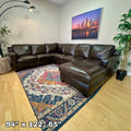 Top Grain Leather Sectional Couch