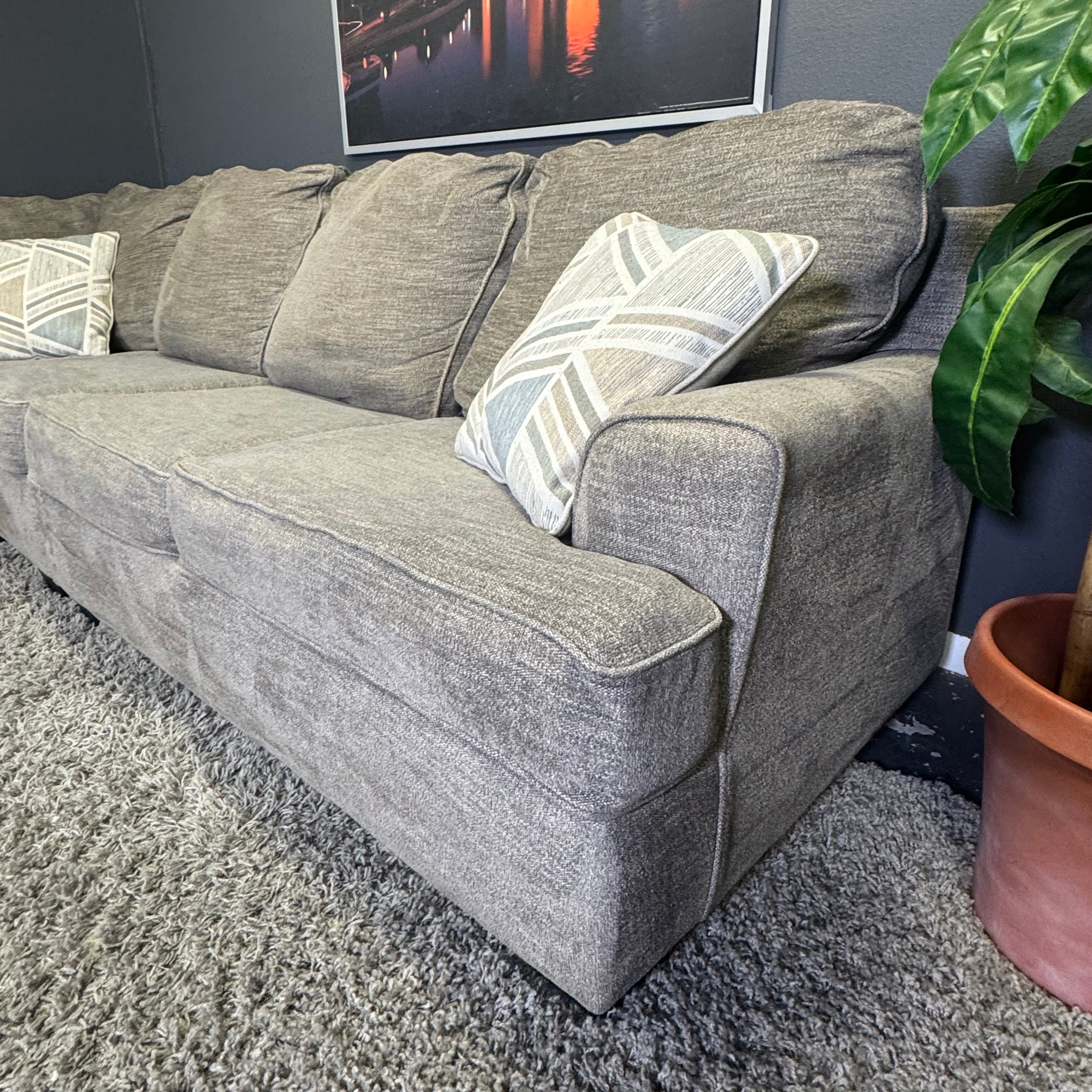 Ashley - Gray L Shape Sectional