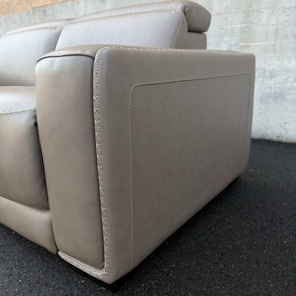 New Ashley - Correze Leather Power Reclining Set