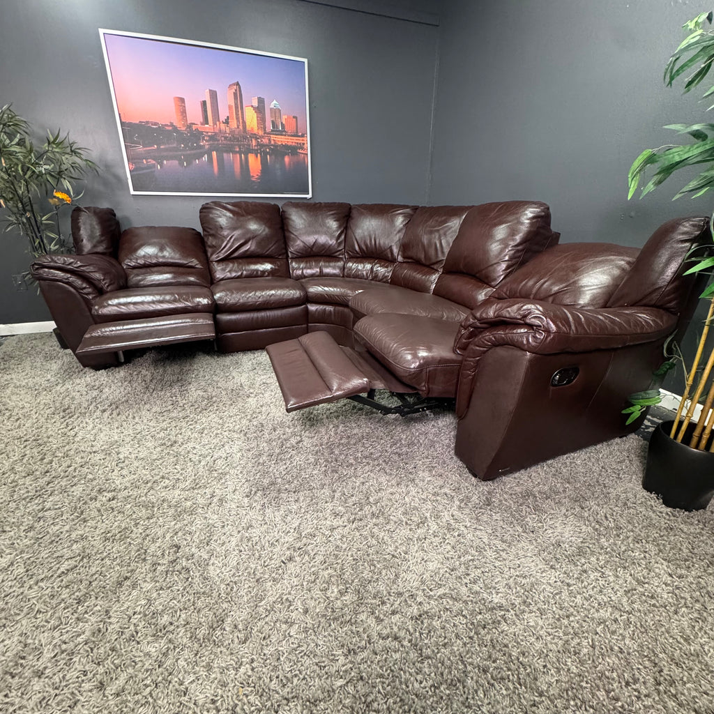 Natuzzi Italia - Italian Leather Reclining Sectional