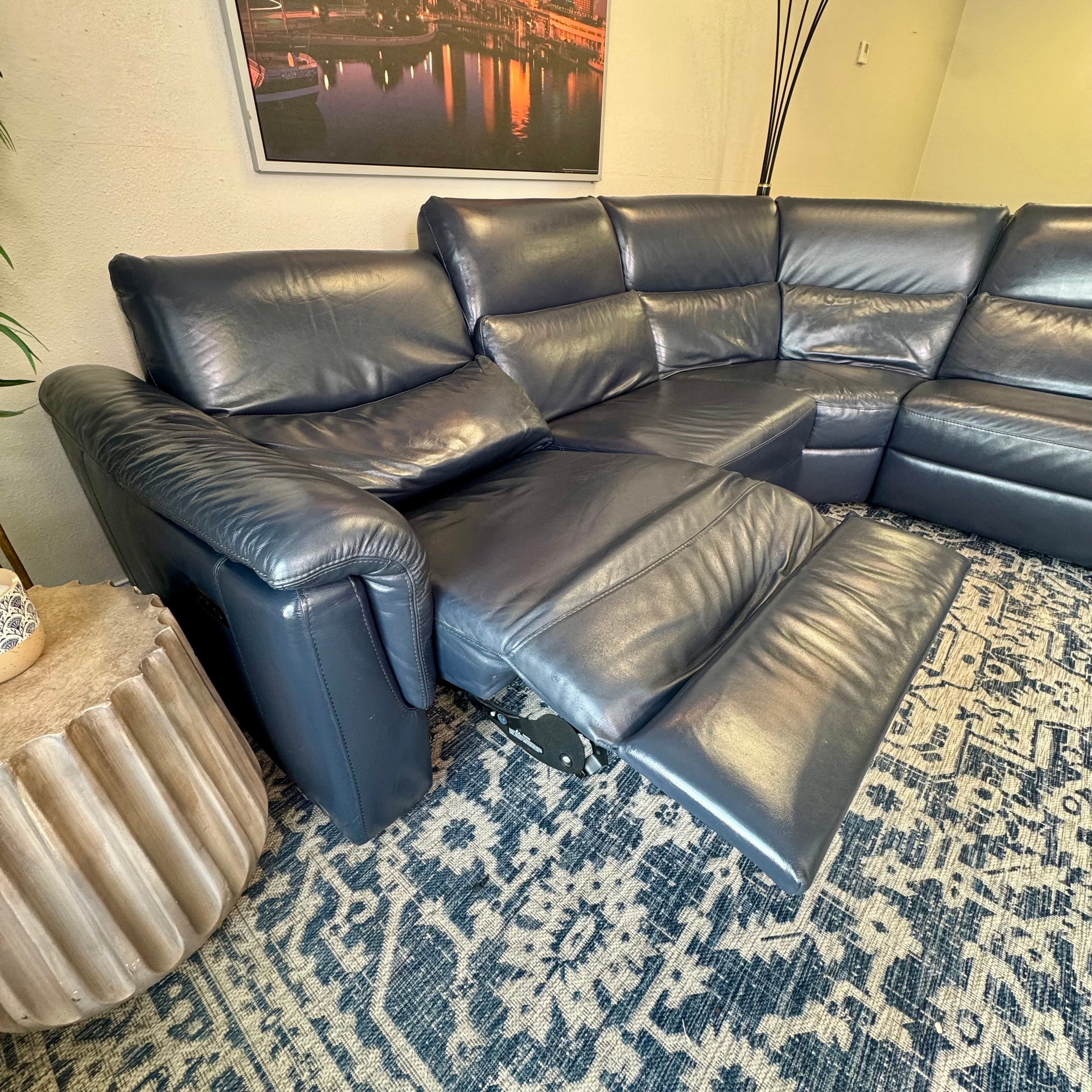 Natuzzi - Italian Leather Power Reclining Sectional