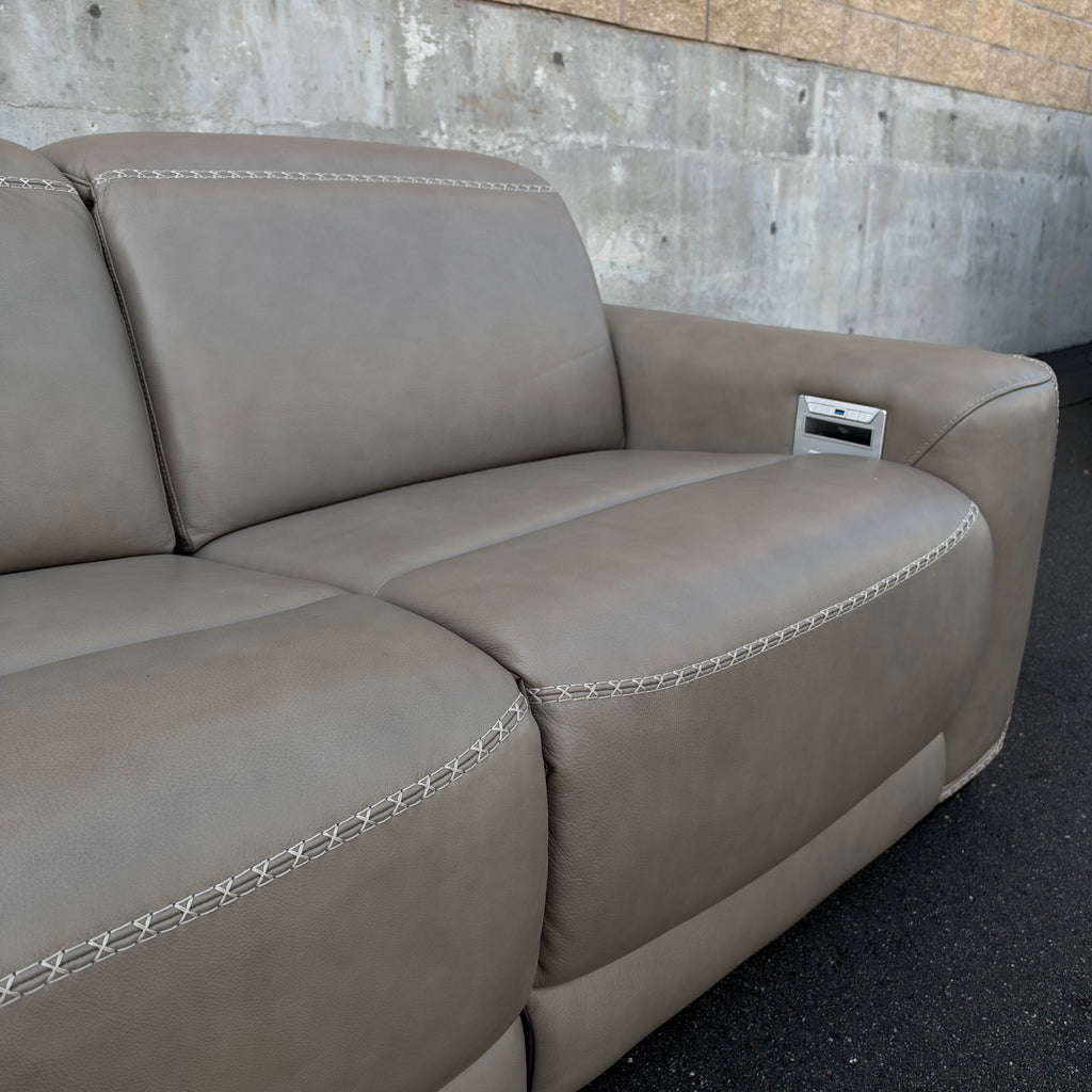 New Ashley - Correze Leather Power Reclining Set