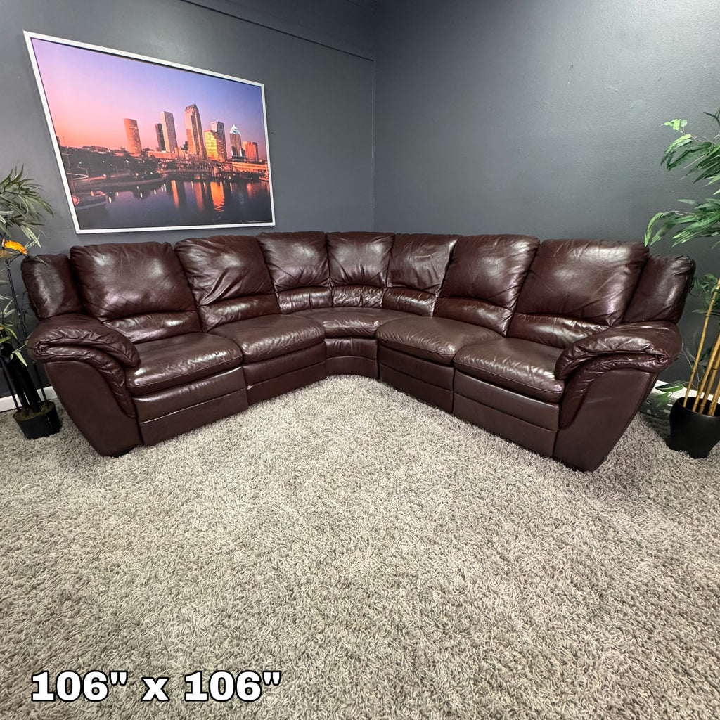 Natuzzi Italia - Italian Leather Reclining Sectional