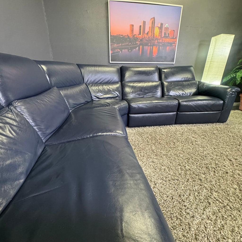 Natuzzi - Italian Leather Power Reclining Sectional