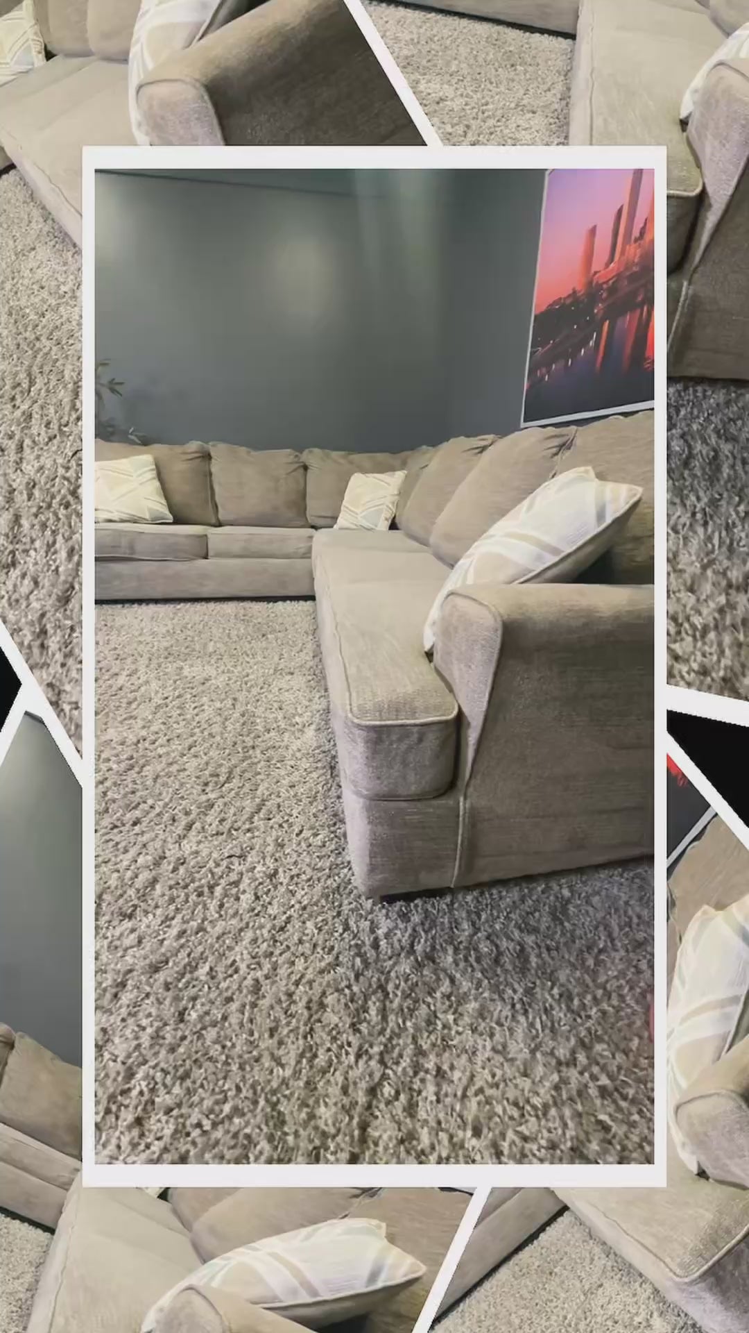 Ashley - Gray L Shape Sectional